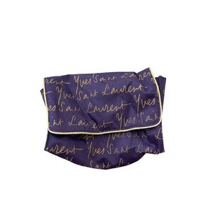 Yves Saint Laurent Purple and Gold Makeup bAg small